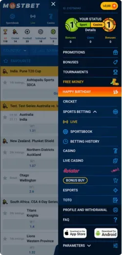 Mostbet app download APK