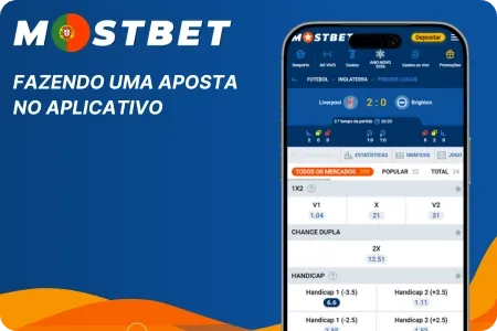 Mostbet Fazendo uma Aposta no Aplicativo